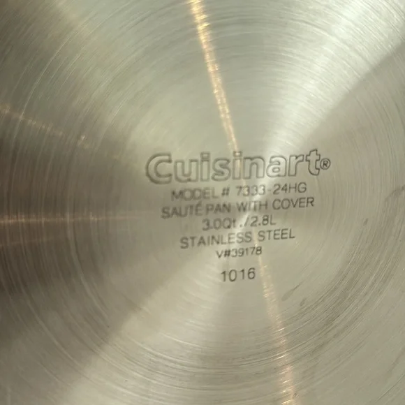 Cuisinart Brand New 10” Pan Stainless Steel - Picture 2 of 3